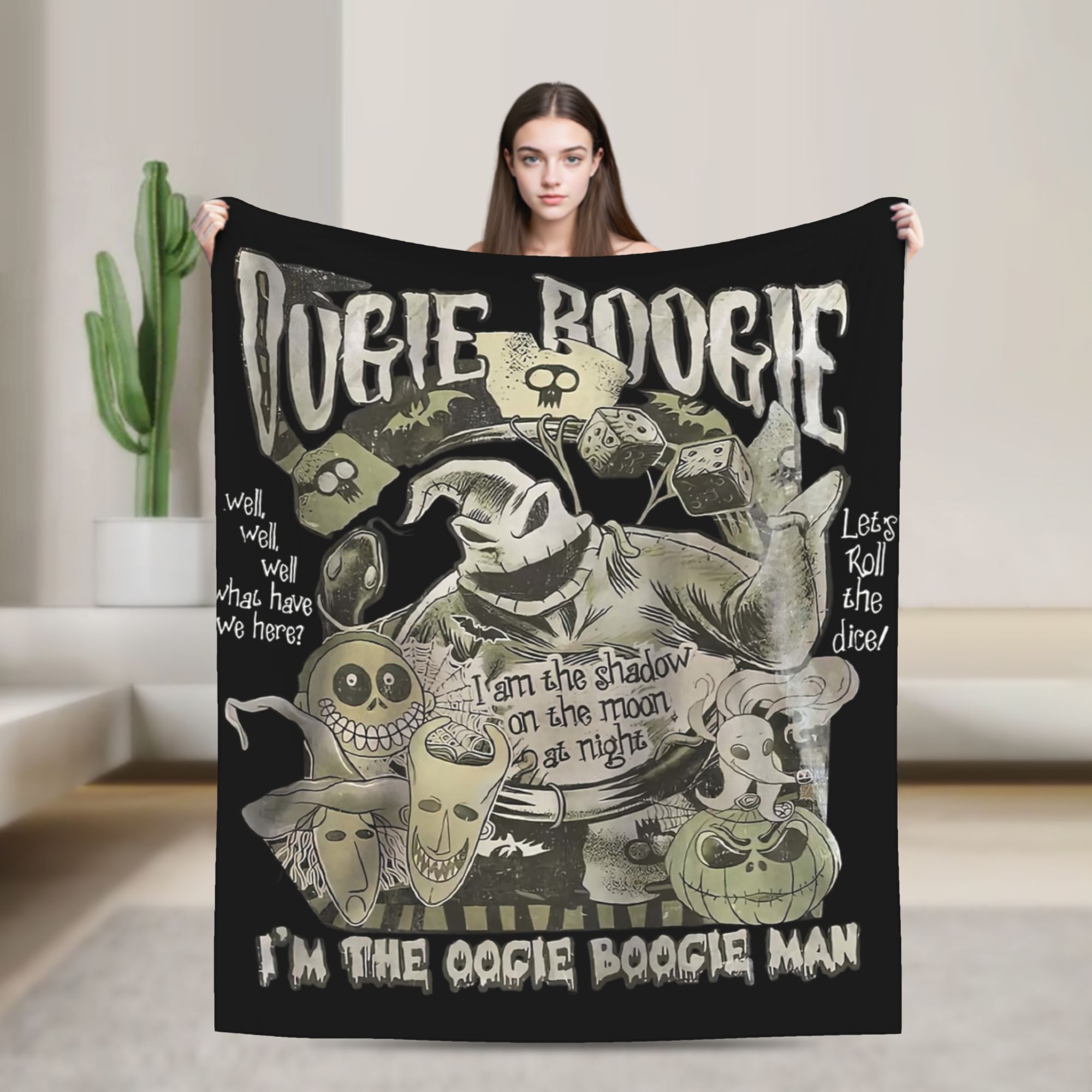 Christmas Throw Blanket - Nightmared Before Christmas Flannel Blanket Funny