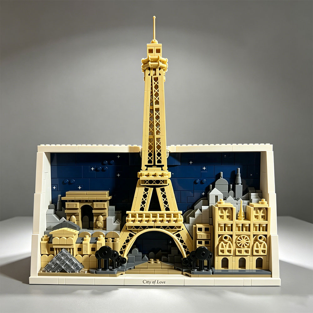 Lego Set City - 2026 NEW Love City—Paris Building Series
