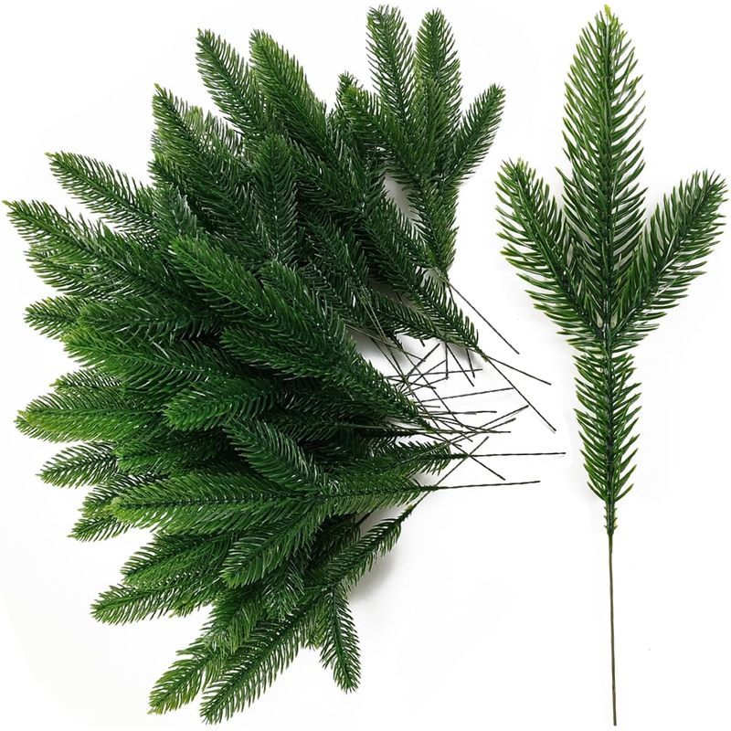 Artificial Pine Branches, Fake - Christmas Wreath Fake review and price