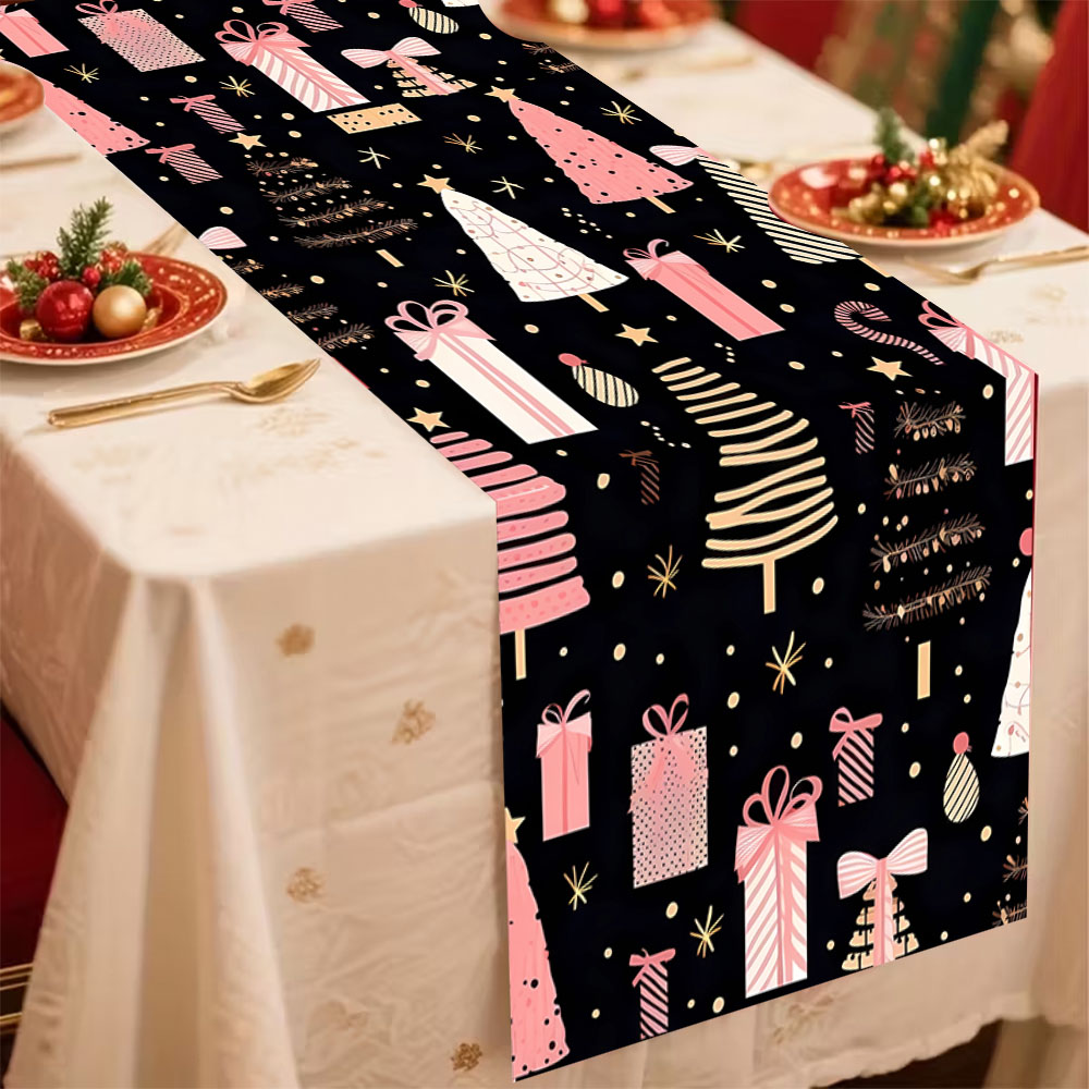 Christmas Table Runner Pink Xm - Christmas Table Runner review and price