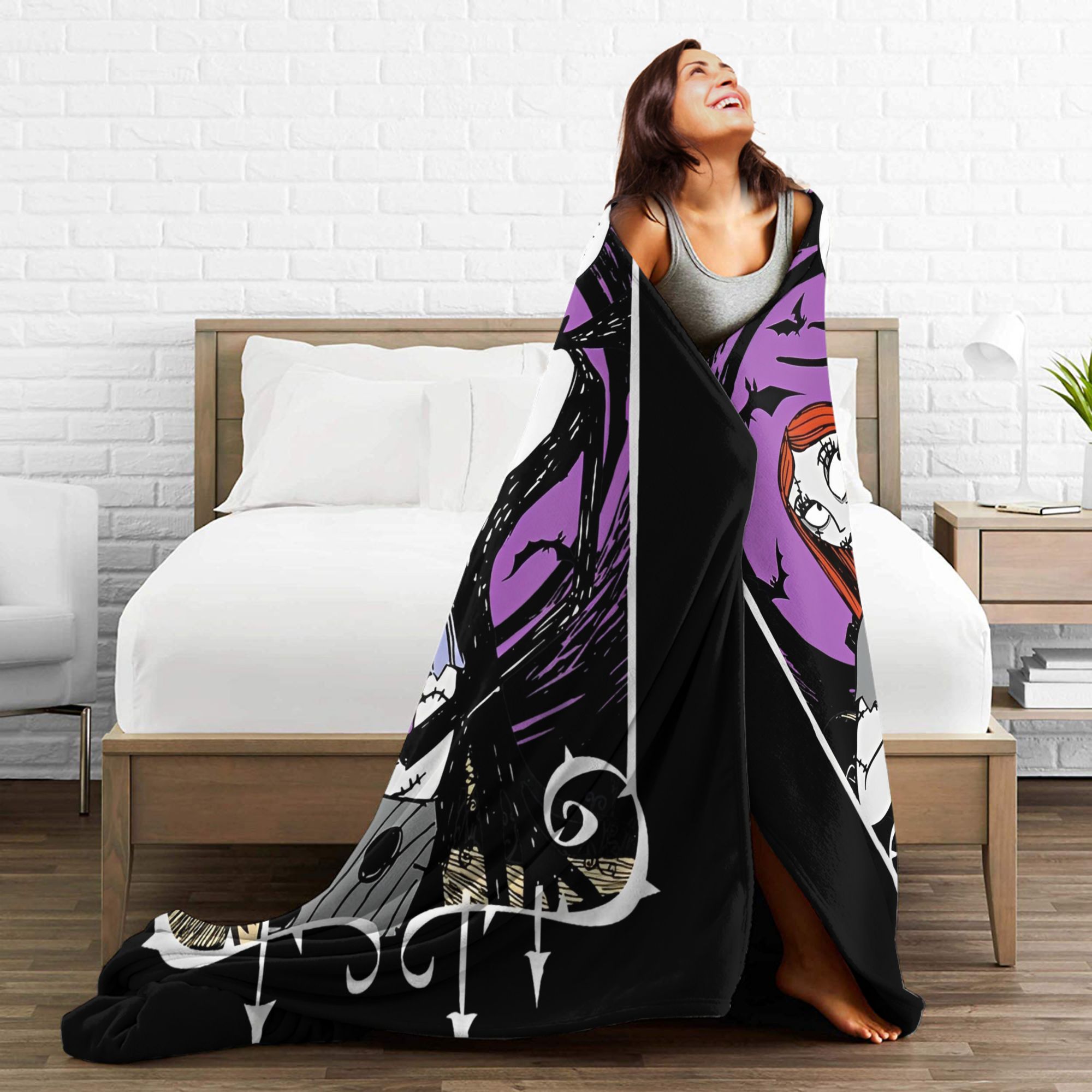 Nightmared Before Christmas Ja - Christmas Throw Blanket review and price
