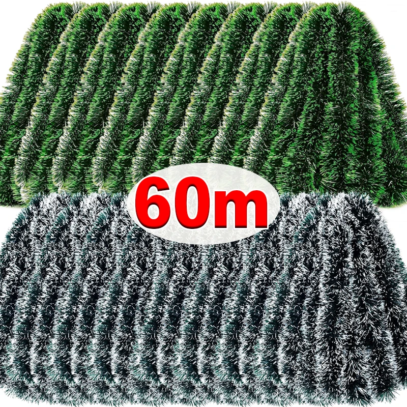 60/4m Christmas Tinsel Ribbons - Tinsel Garland Decoration review and price