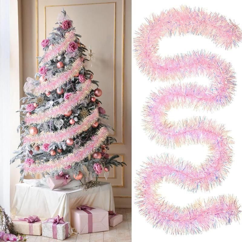 1/3/5PCS 2M Pink Christmas Tin - Tinsel Garland Decoration review and price