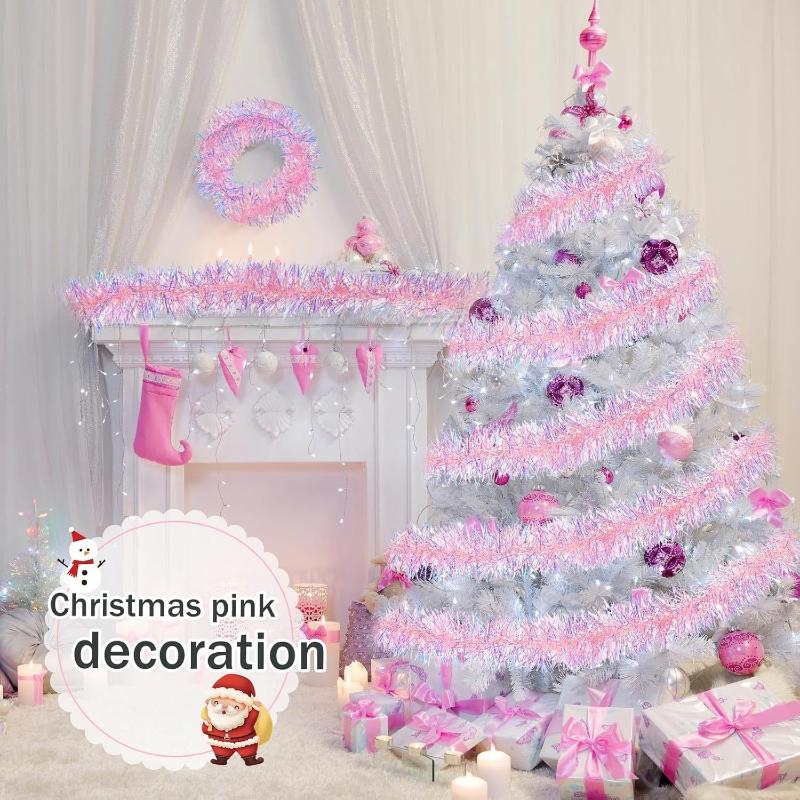 1/3/5PCS 2M Pink Christmas Tin - Tinsel Garland Decoration review and price