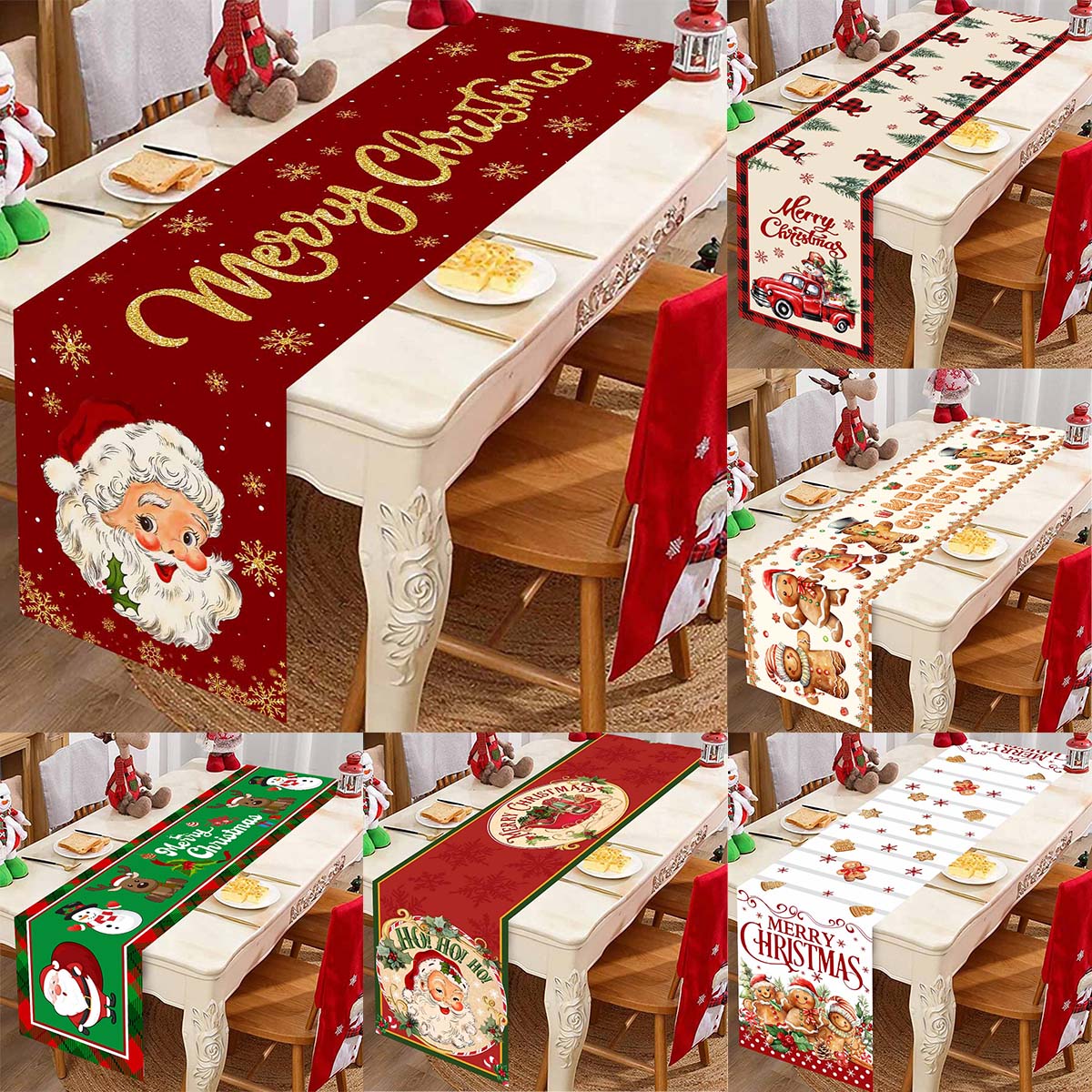 Christmas Santa Clause Polyest - Christmas Table Runner review and price