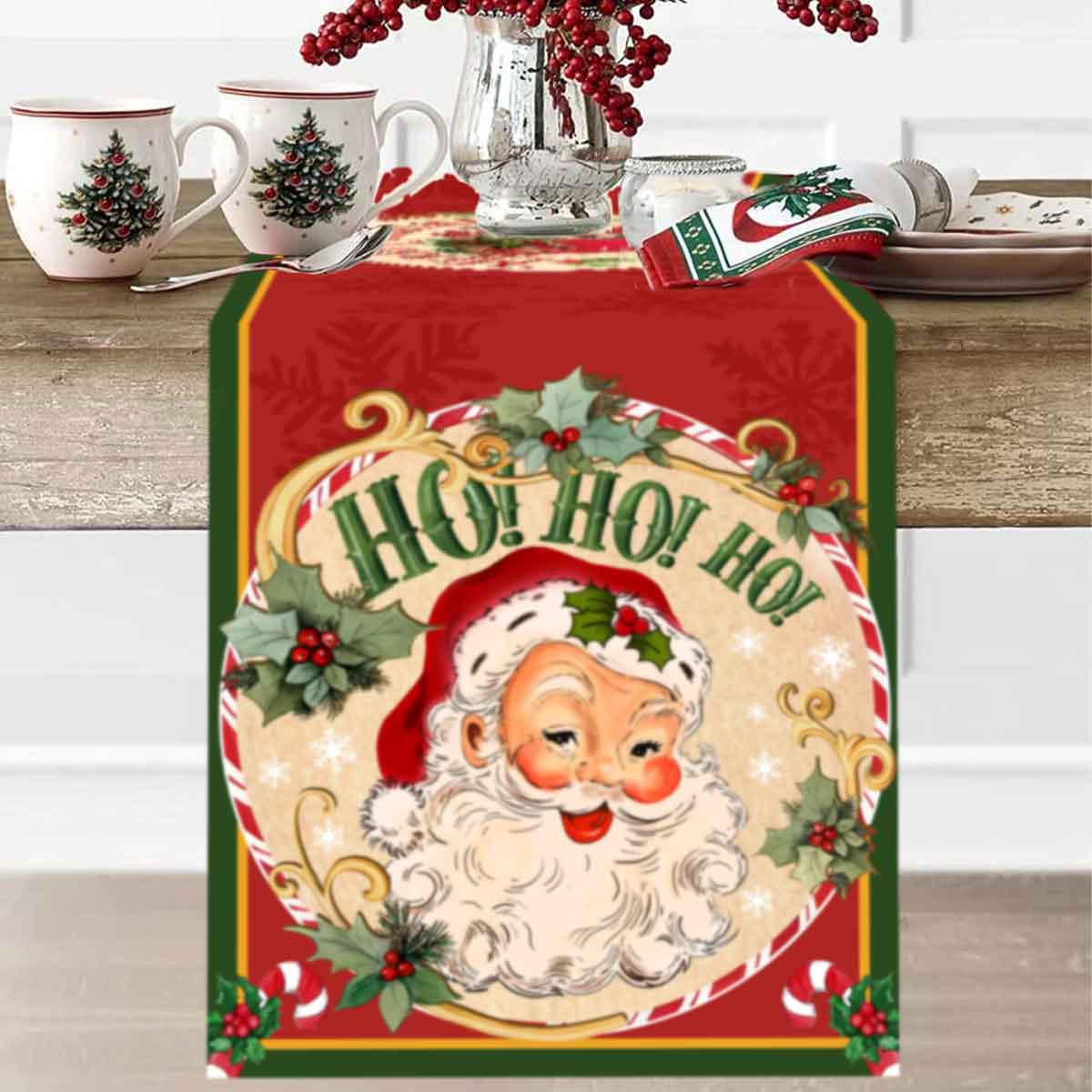 Christmas Santa Clause Polyest - Christmas Table Runner review and price
