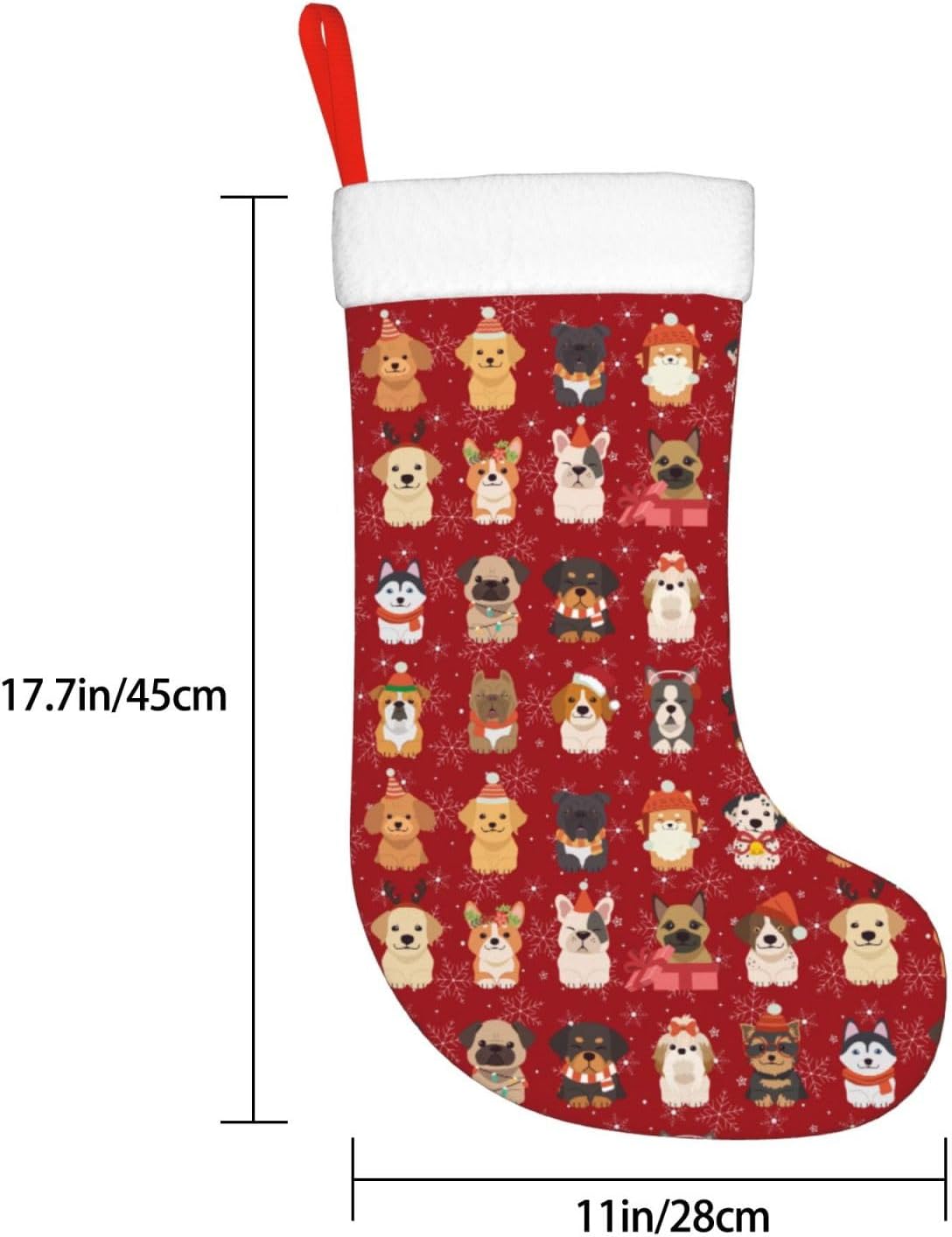 Cute Christmas Dogs Christmas  - Christmas Stocking Hanging review and price