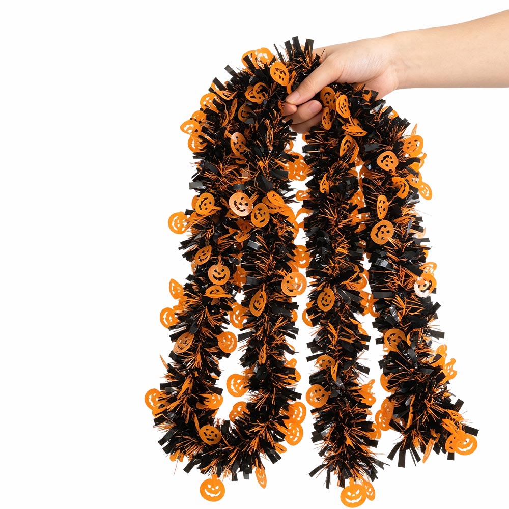 Halloween Foil Fringe Curtain  - Tinsel Garland Decoration review and price