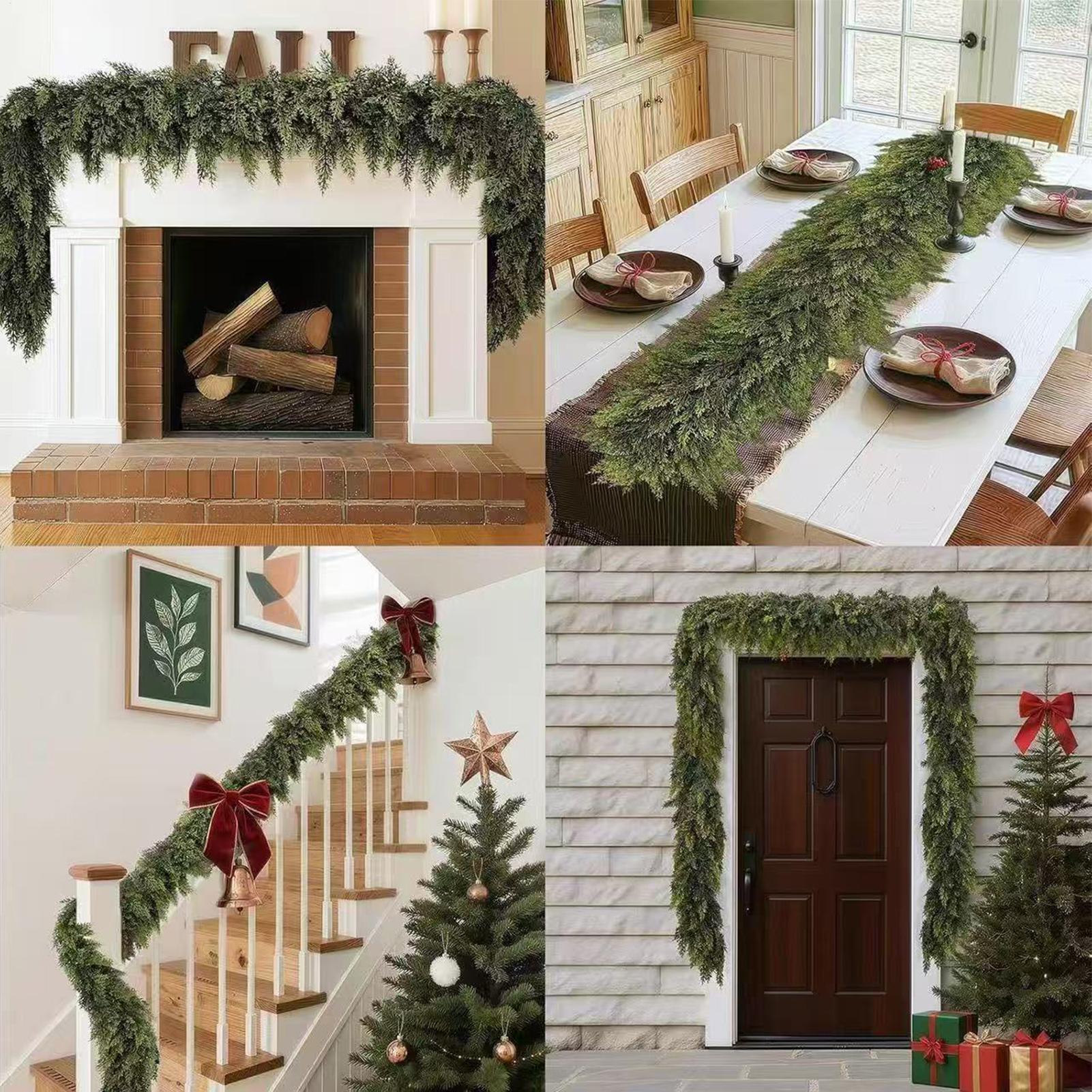 Christmas Garlands Artificial  - Christmas Wreath Fake review and price