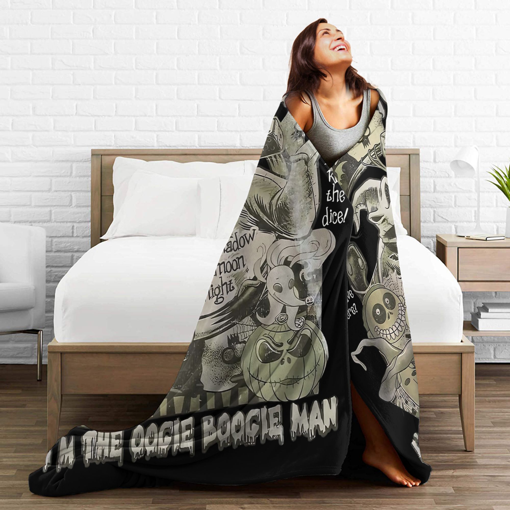 Nightmared Before Christmas Fl - Christmas Throw Blanket review and price