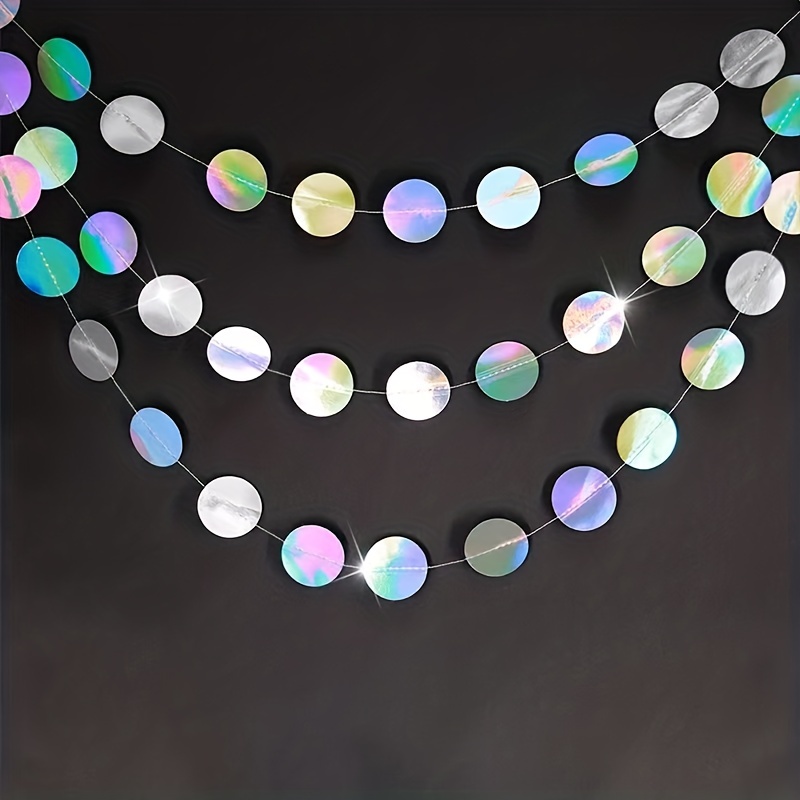 1pc Shimmering Iridescent Circ - Tinsel Garland Decoration review and price