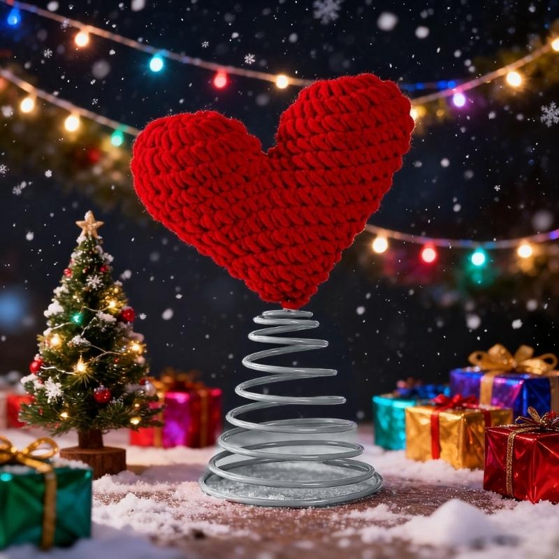 Spring Loaded Heart Christmas  - Star Tree Topper review and price