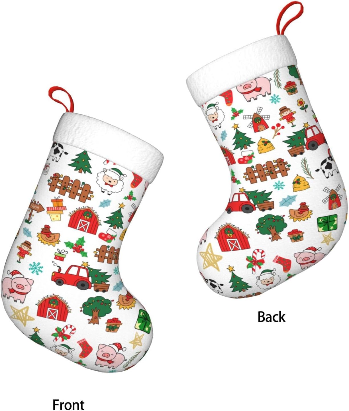 Farm Animals Christmas Stockin - Christmas Stocking Hanging review and price