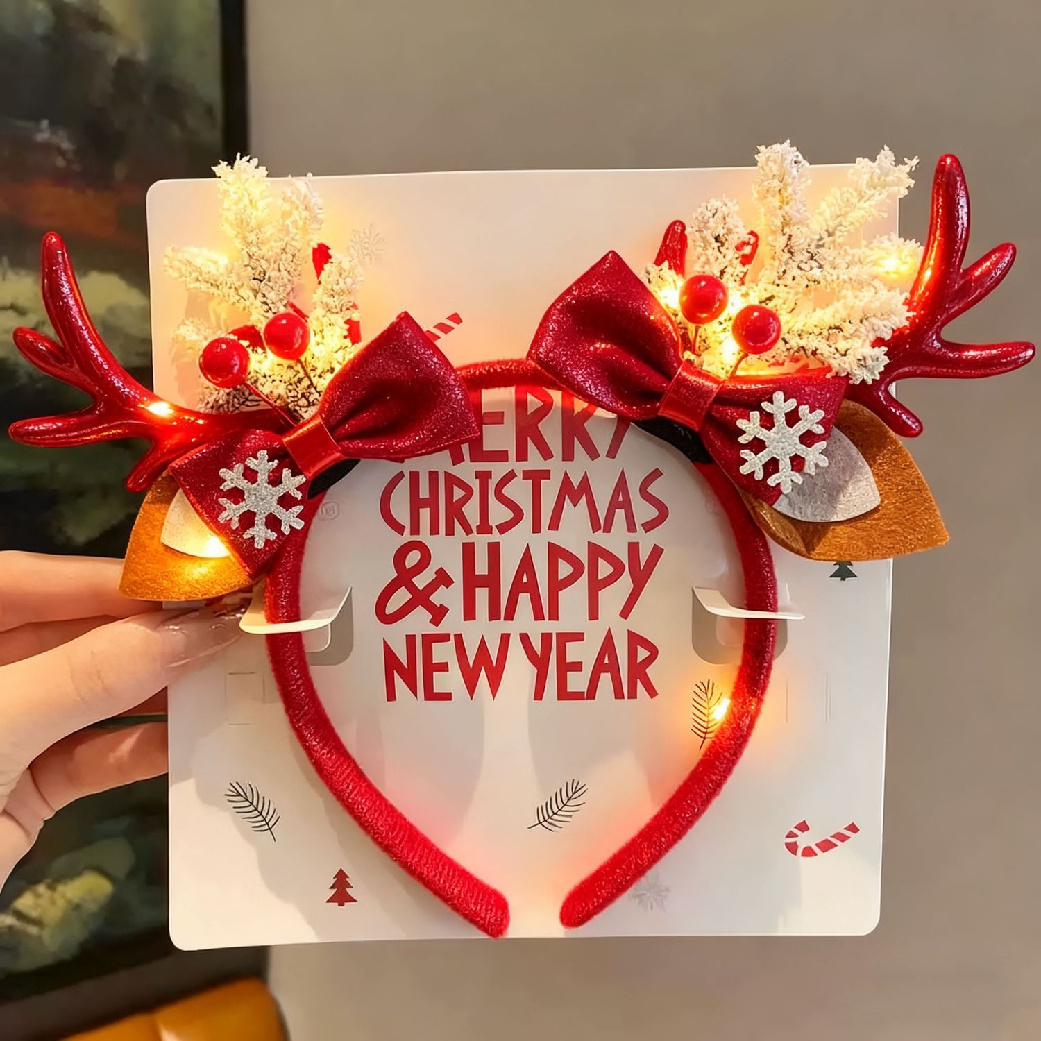 Christmas Reindeer Antlers Hea - Reindeer Antlers Headband review and price