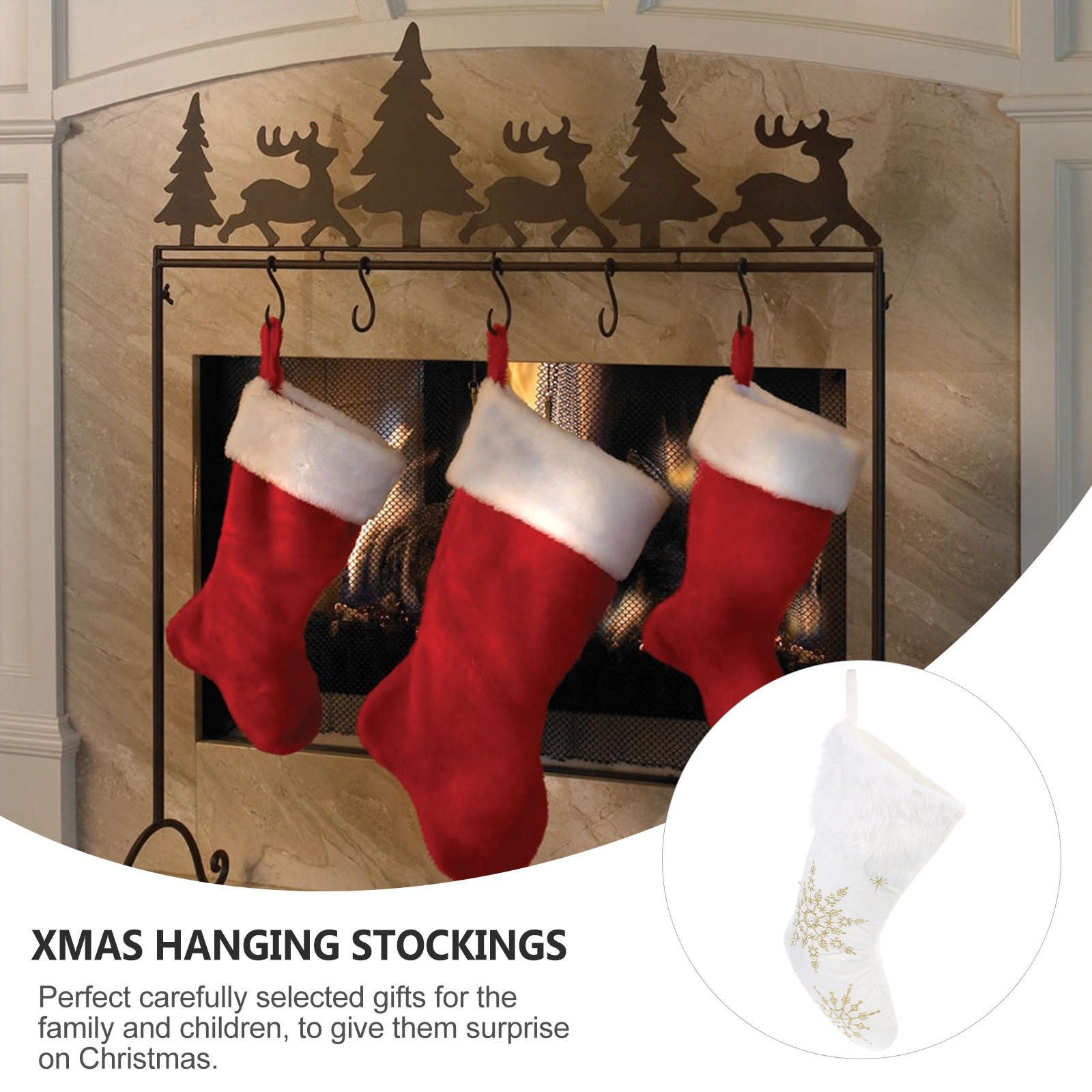 1Pcs Xmas Sock Decor Hanging P - Christmas Stocking Hanging review and price