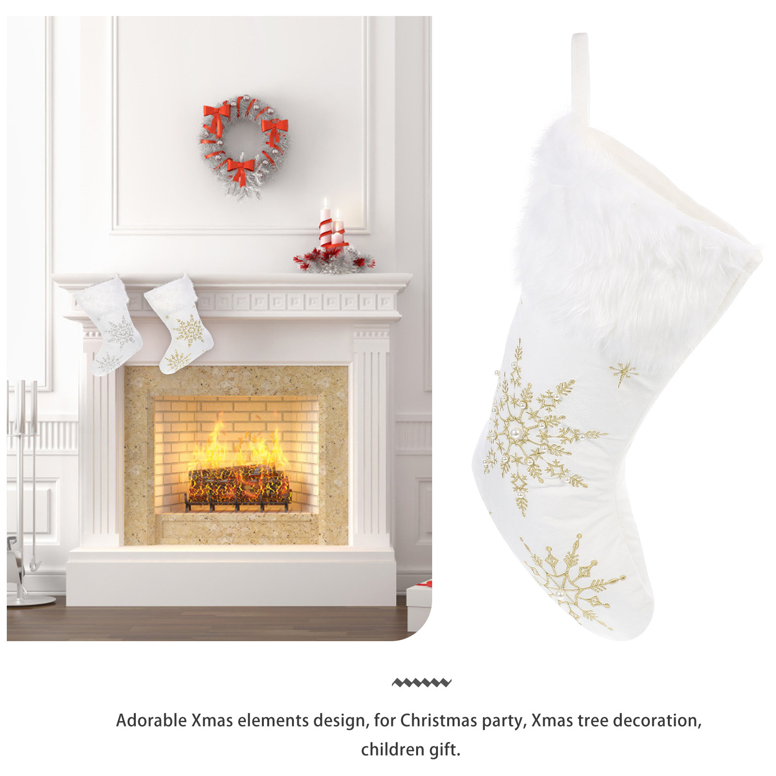 1Pcs Xmas Sock Decor Hanging P - Christmas Stocking Hanging review and price