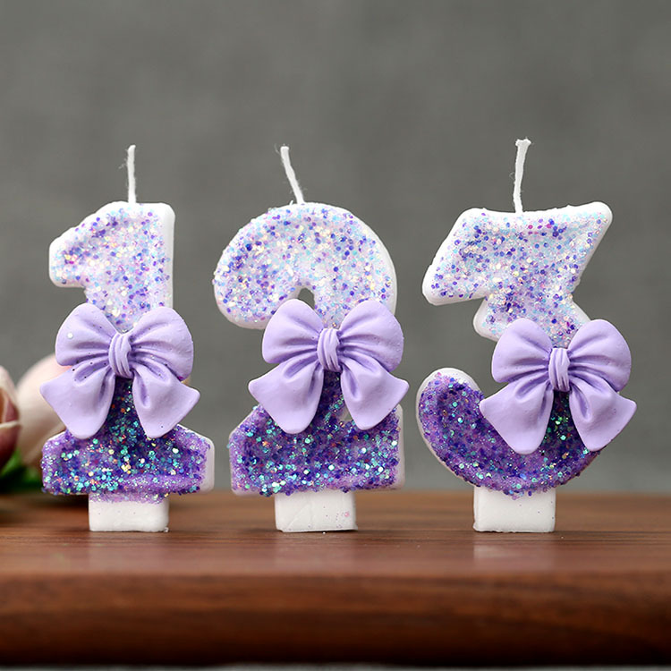 Creative Glitter Gradual Purpl - Holiday Candle Set review and price