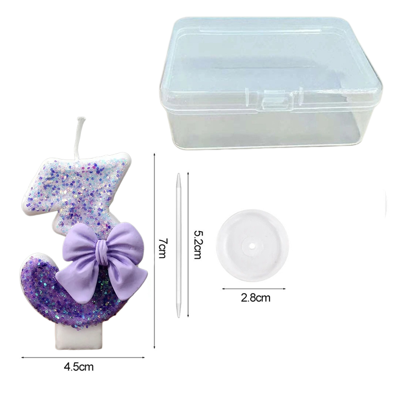 Creative Glitter Gradual Purpl - Holiday Candle Set review and price