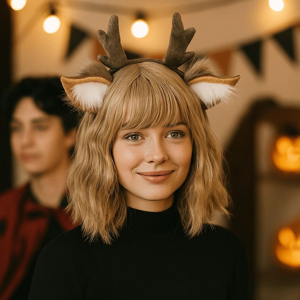Unisex Deer Ears Reindeer Antl - Reindeer Antlers Headband review and price