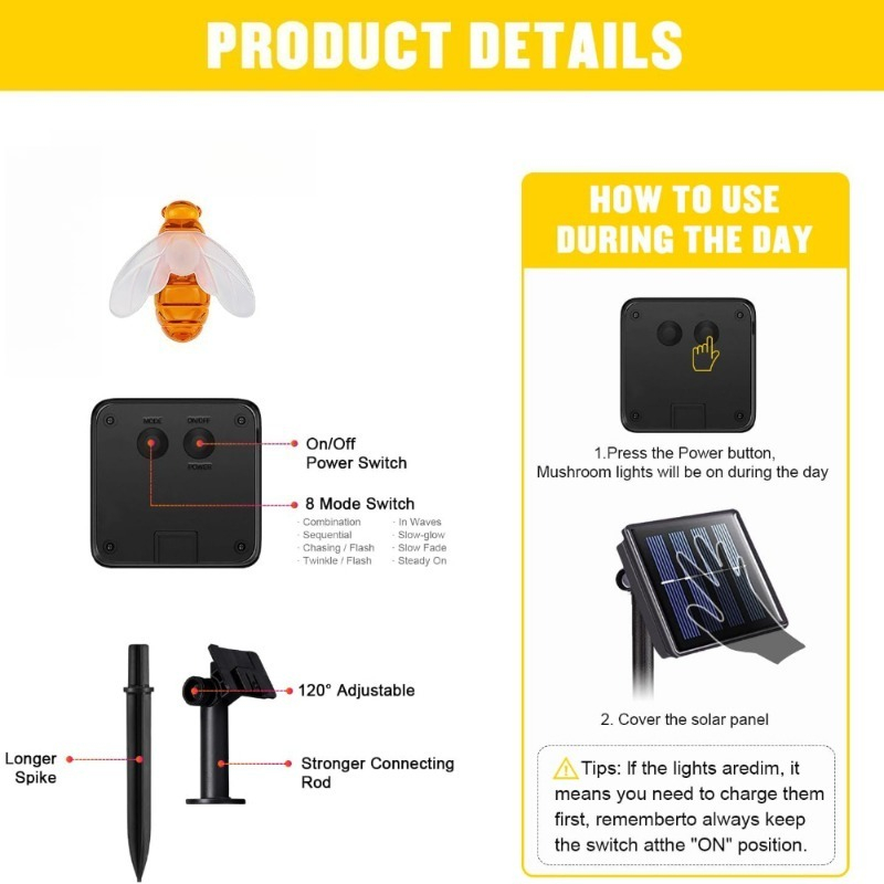 Solar Bee String Light 7m 50 L - Led Fairy String Lights review and price