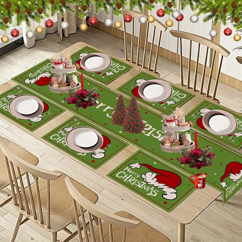 VIKAMA Cute Cartoon Christmas  - Christmas Table Runner review and price
