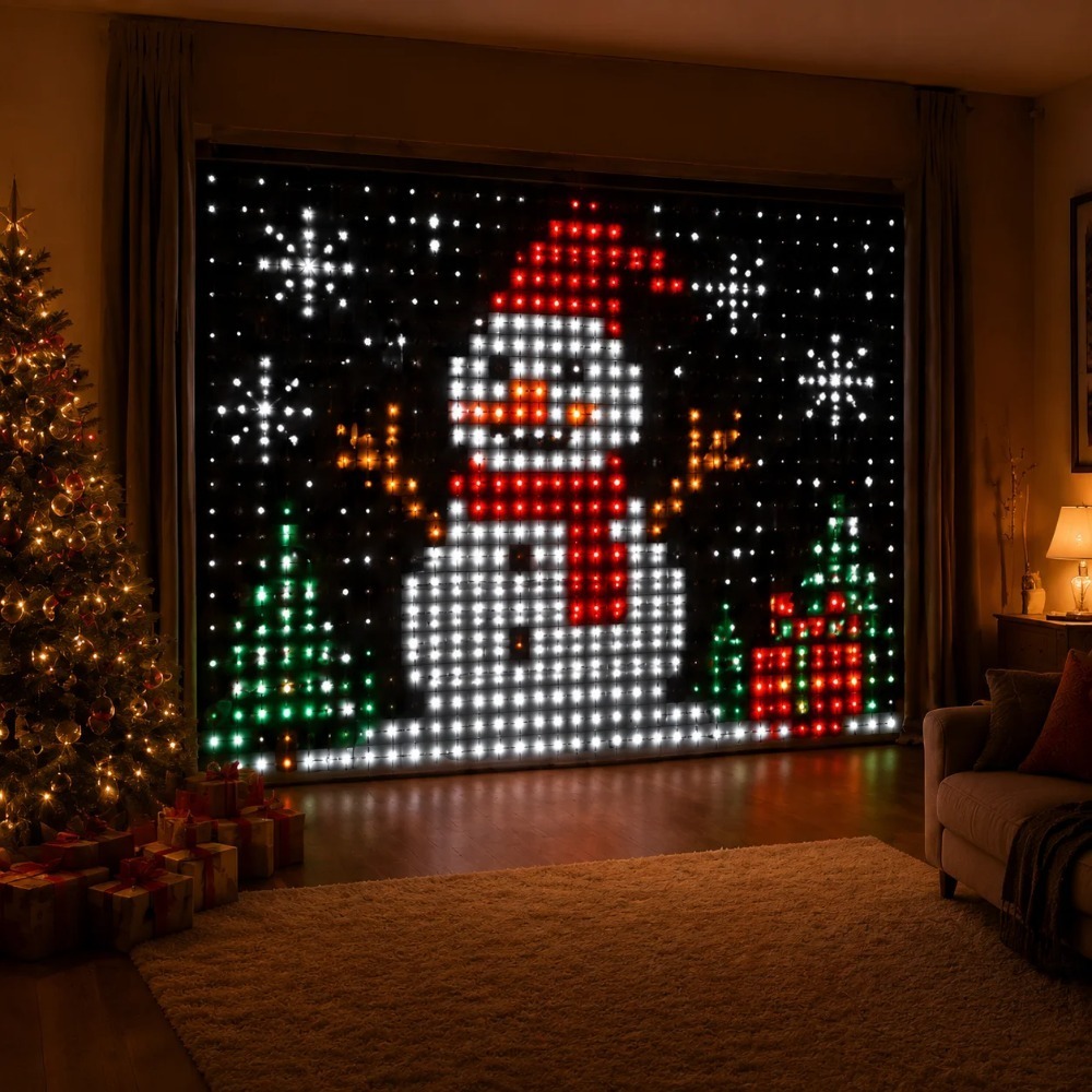 Smart RGB LED Curtain Lights B - Led Fairy String Lights review and price