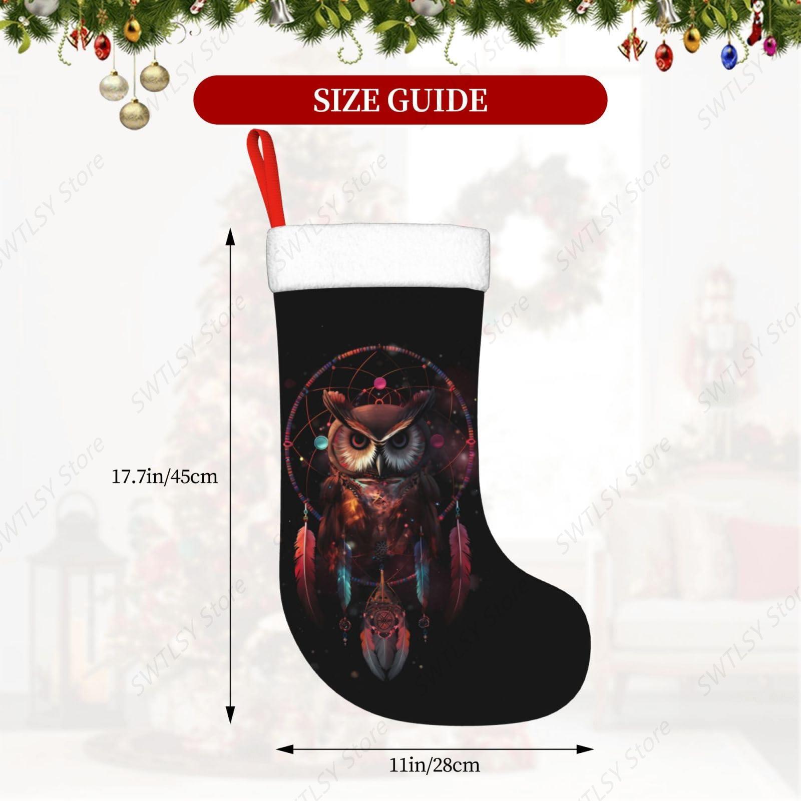 Owl Rainbow Catcher Large Chri - Christmas Stocking Hanging review and price