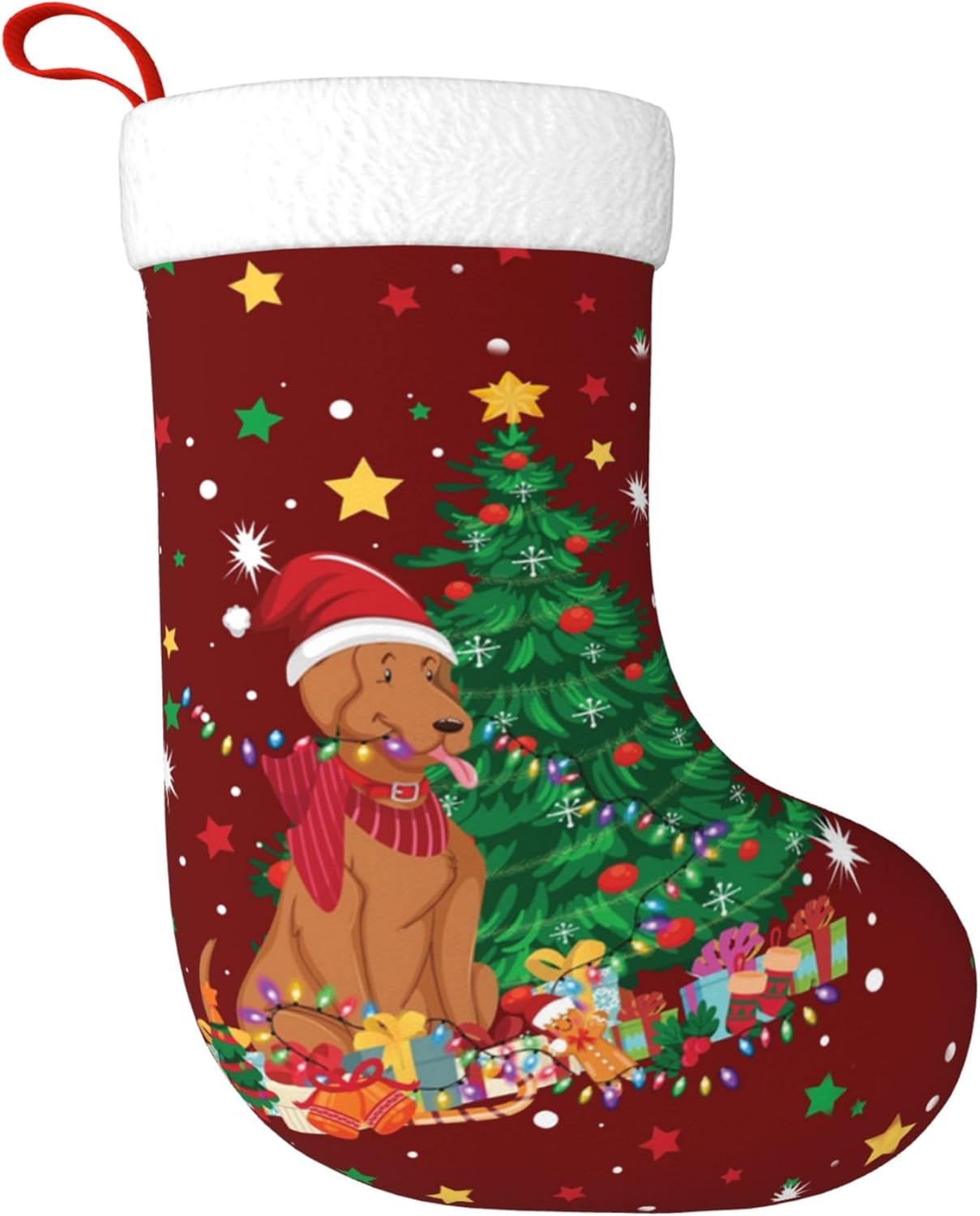 Christmas Dog Light Design 17. - Christmas Stocking Hanging review and price