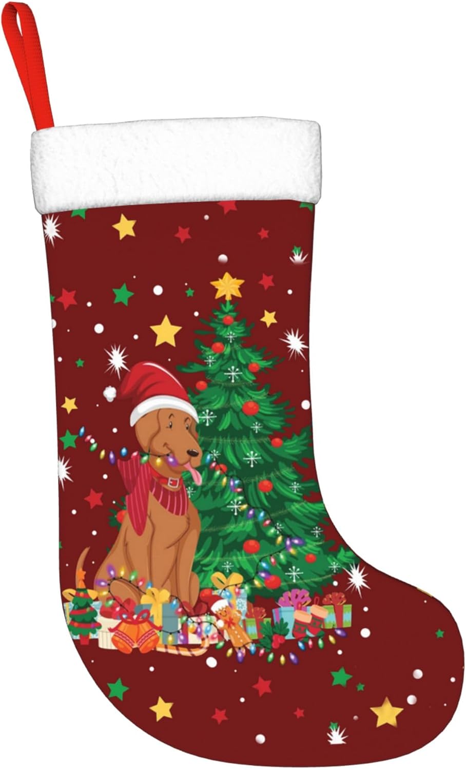 Christmas Dog Light Design 17. - Christmas Stocking Hanging review and price