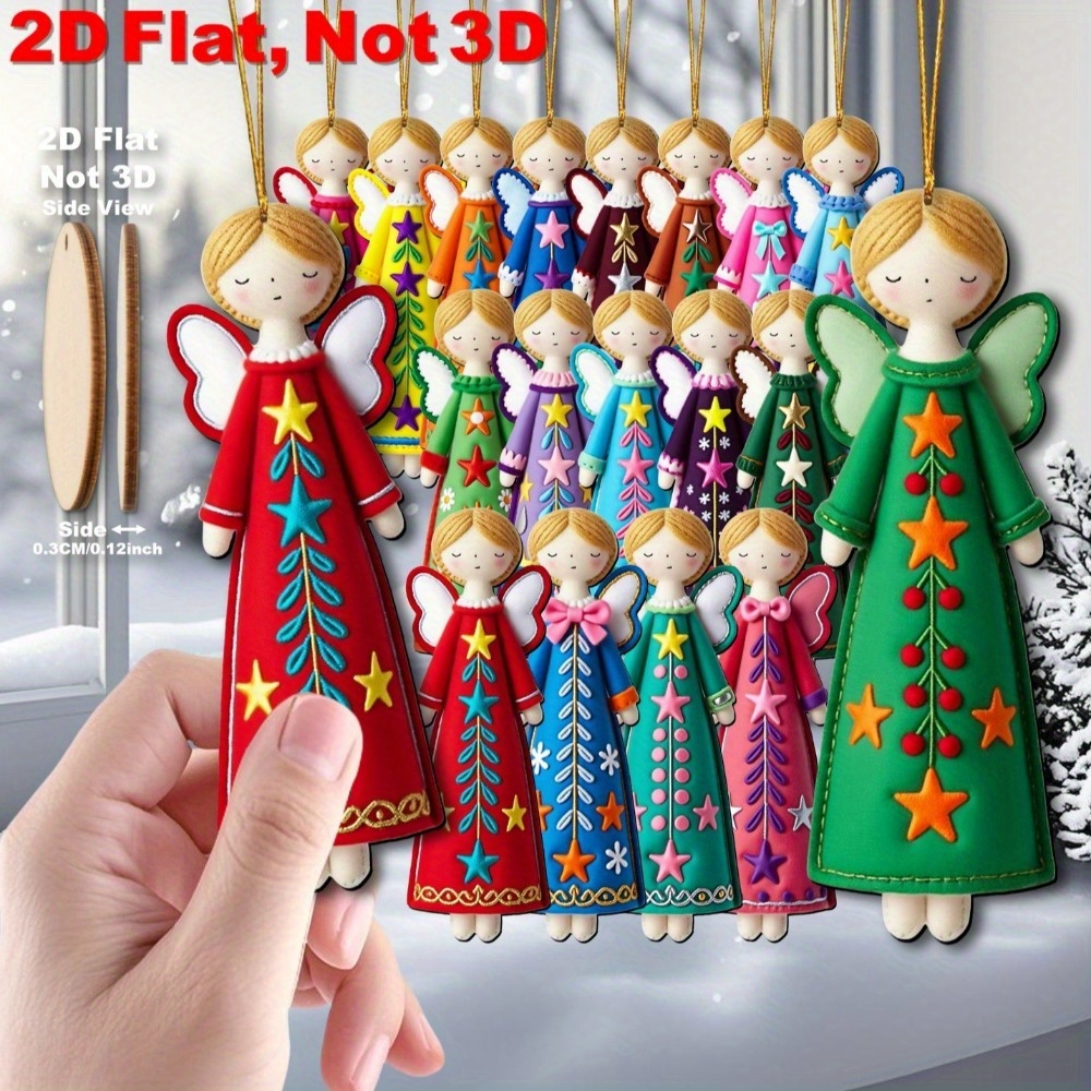 16Pcs Colorful Angel Decoratio - Star Tree Topper review and price