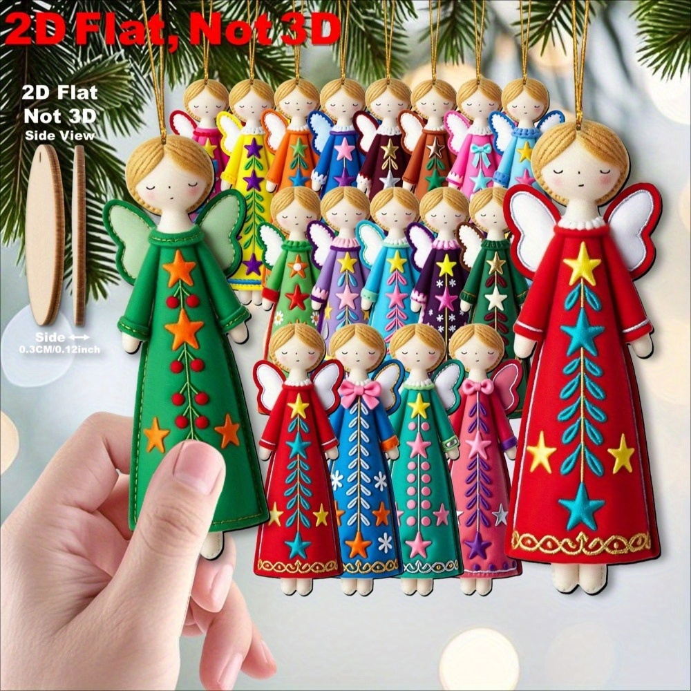 16Pcs Colorful Angel Decoratio - Star Tree Topper review and price