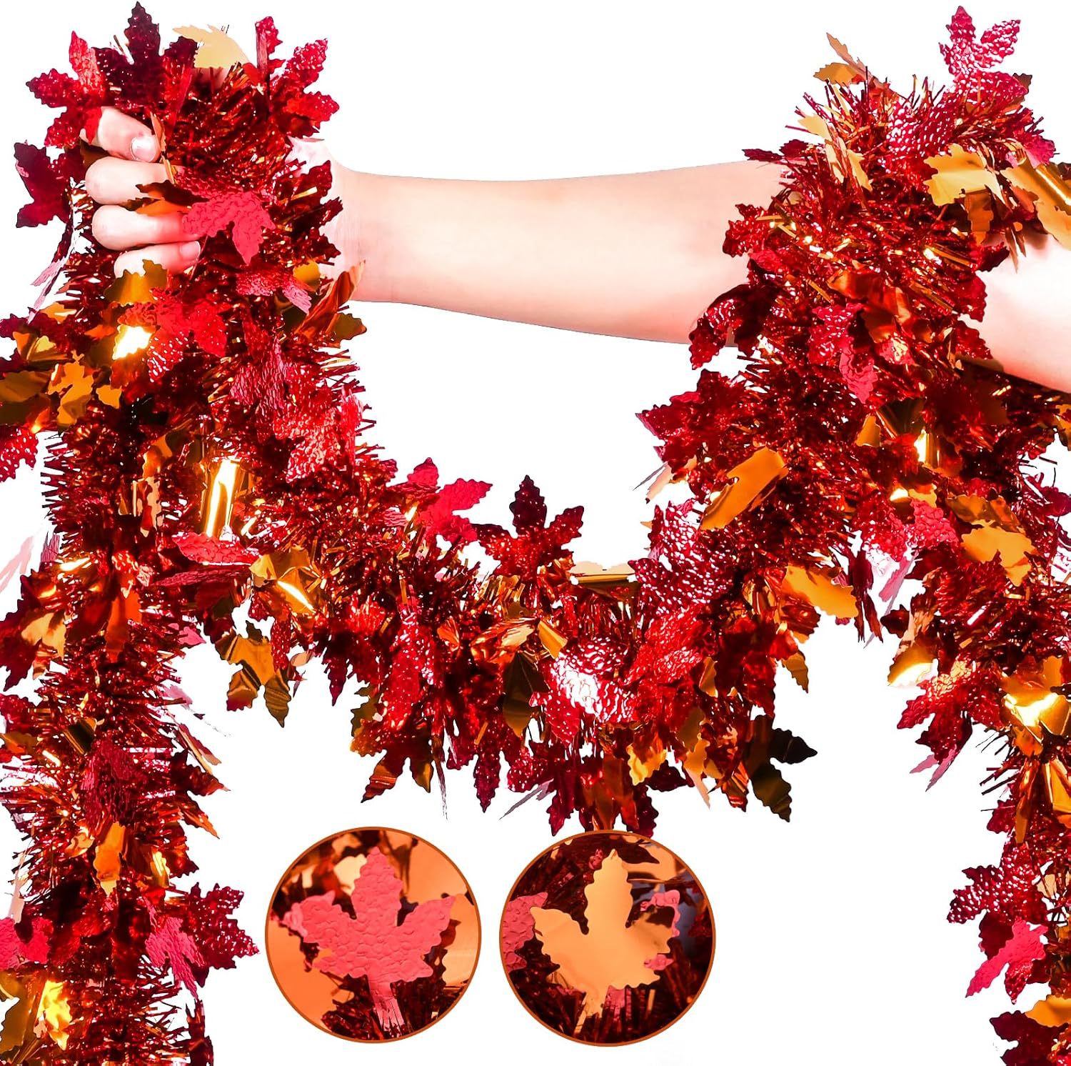 Thanksgiving Fall Tinsel Garla - Tinsel Garland Decoration review and price