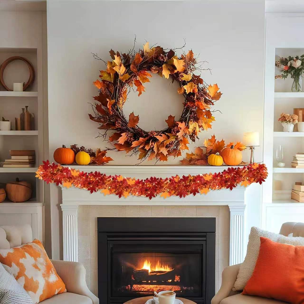 Thanksgiving Fall Tinsel Garla - Tinsel Garland Decoration review and price