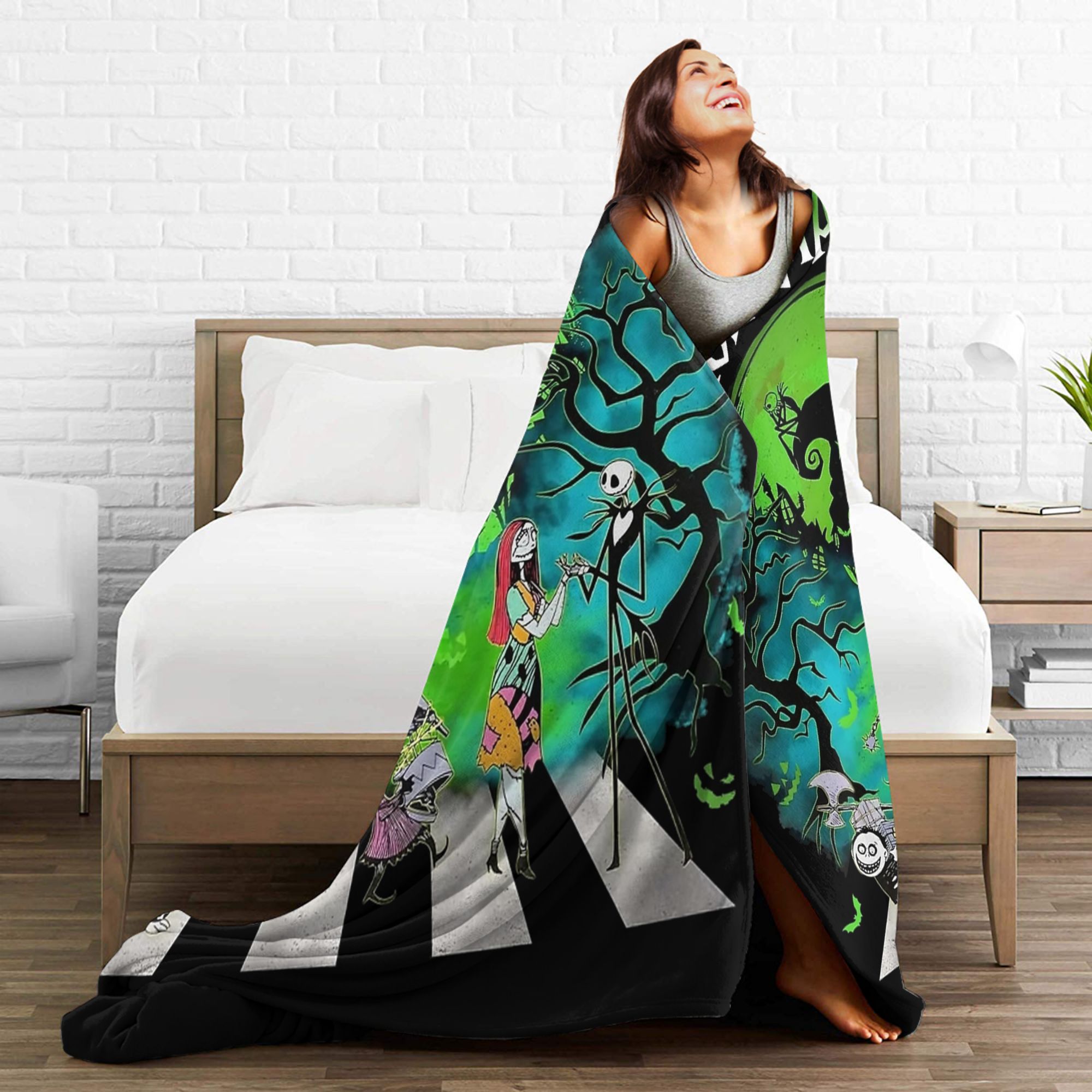 Oogie Boogie Man Nightmared Be - Christmas Throw Blanket review and price