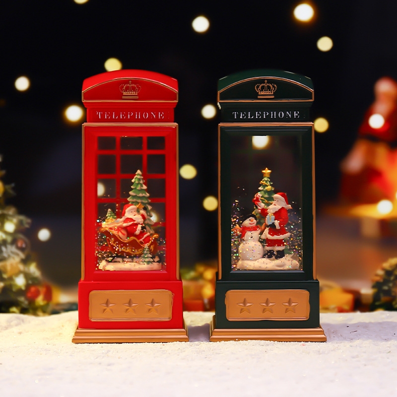 Christmas Phone Booth Night Li - Snow Globe Musical review and price