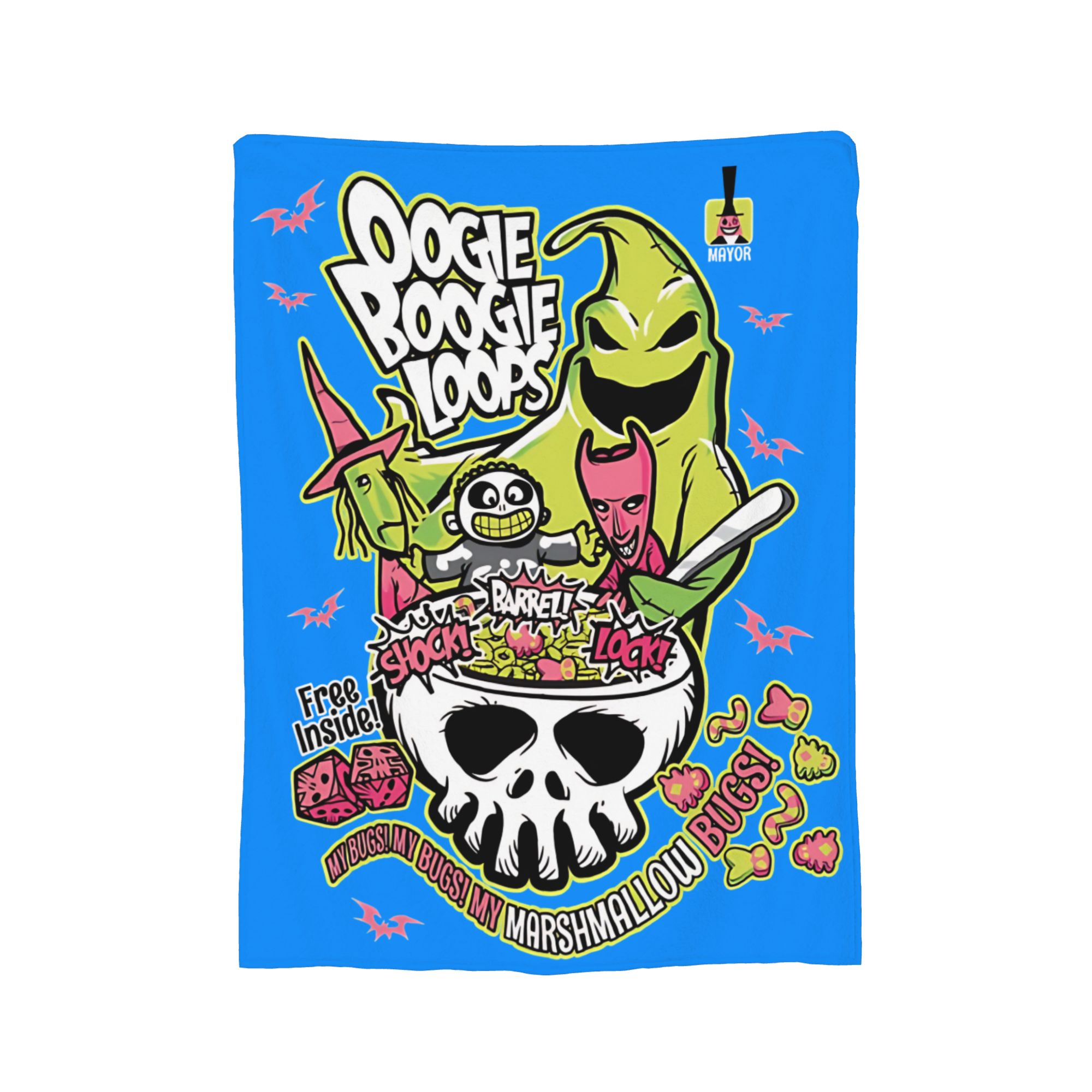 Oogie Boogie Loops halloween T - Christmas Throw Blanket review and price