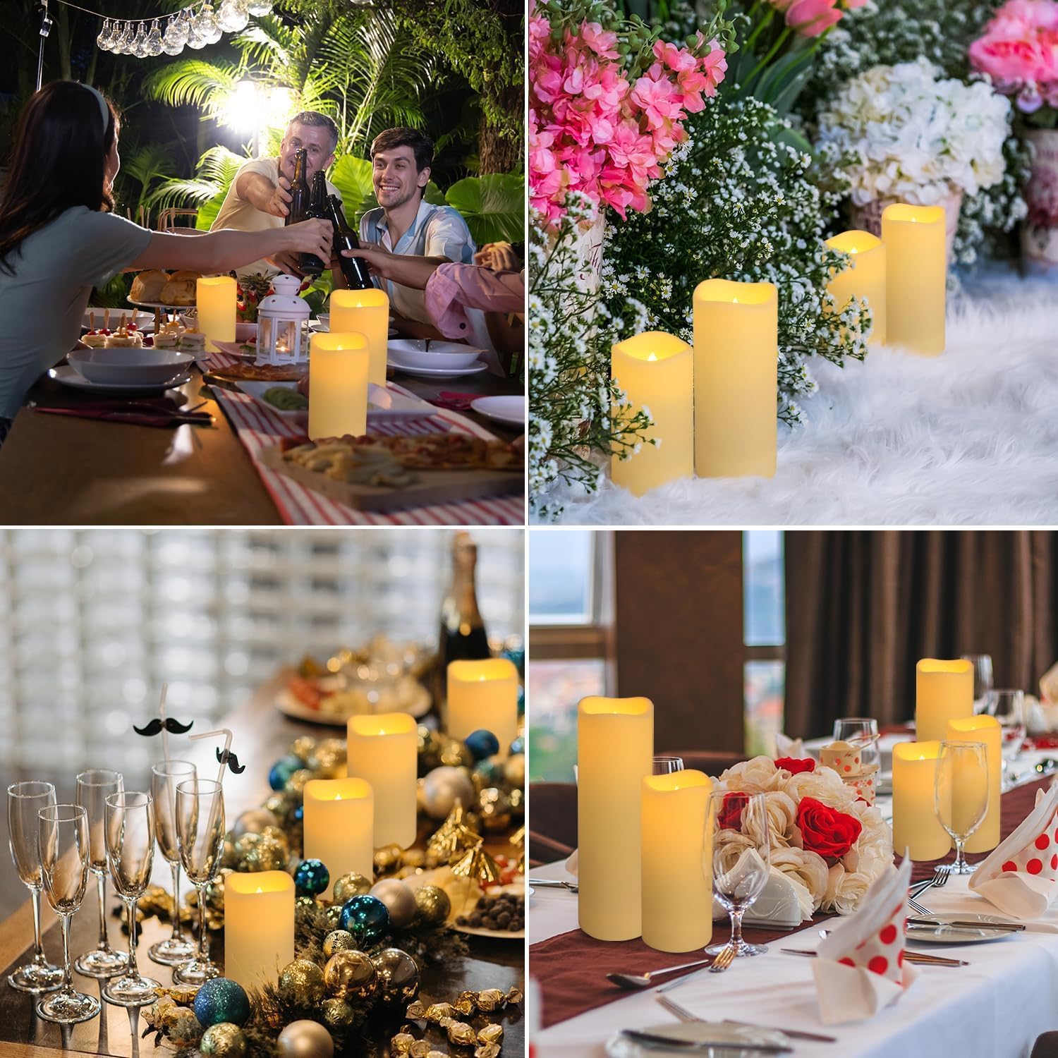 Set of 96 Waterproof Outdoor F - Holiday Candle Set review and price