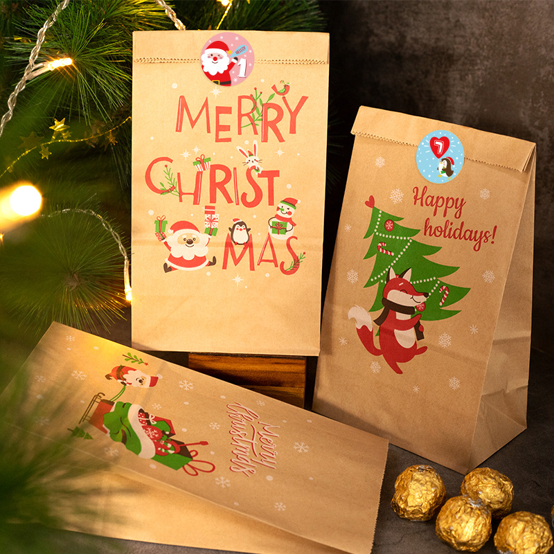Christmas Gift Bags Kraft Pape - Advent Calendar Gift review and price