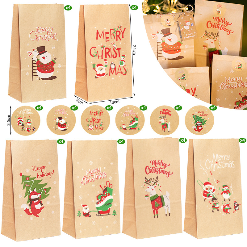 Christmas Gift Bags Kraft Pape - Advent Calendar Gift review and price